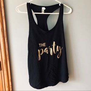 The Party black tank top